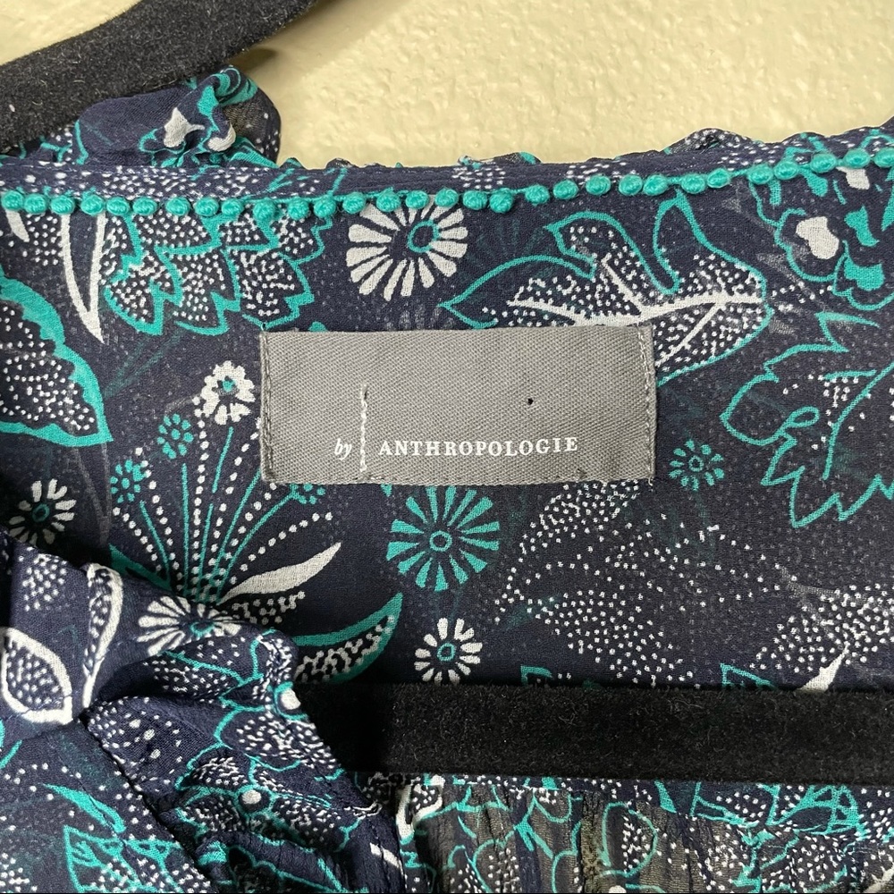 Anthropologie Navy Blouse - Picture 2 of 7